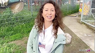 GERMAN SCOUT - ANAL DEFLORATION SEX FOR Frizzy HAIR TEEN JULIA BACH Readily obtainable PICKUP CASTING